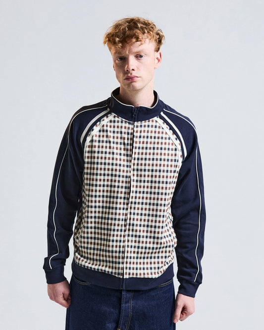 Aquascutum Active CC Scuba Stripes Track Top // NAVY