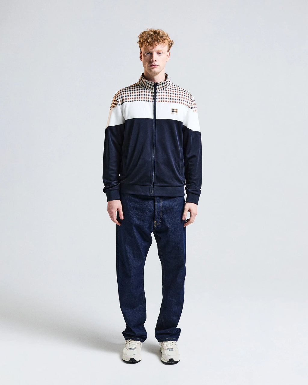 Aquascutum Active CC Shoulder Track Top // NAVY