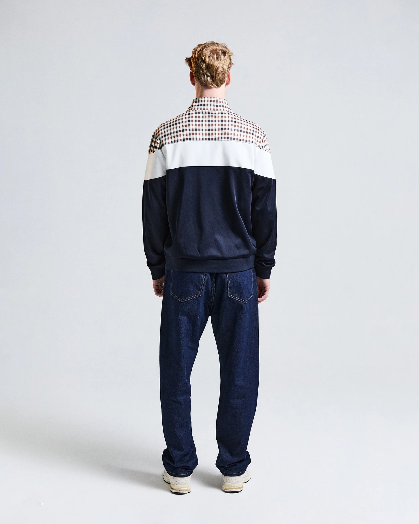 Aquascutum Active CC Shoulder Track Top // NAVY