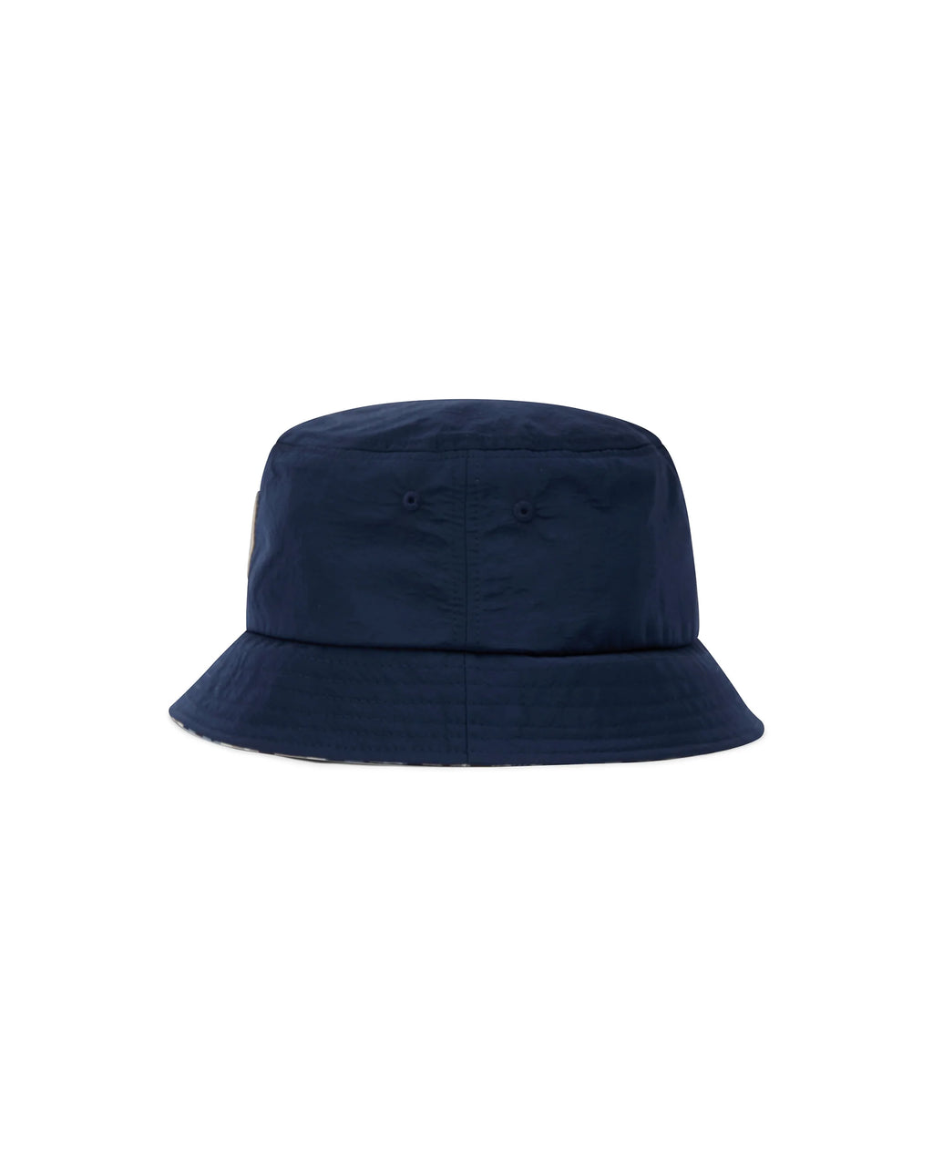 Aquascutum Active Lamina Badge Bucket Cap // NAVY