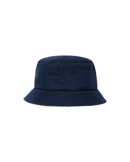 Aquascutum Active Lamina Badge Bucket Cap // NAVY