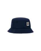 Aquascutum Active Lamina Badge Bucket Cap // NAVY