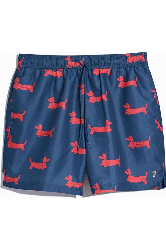 Farah Colbert Archive Dog Print Swim // COLD METAL