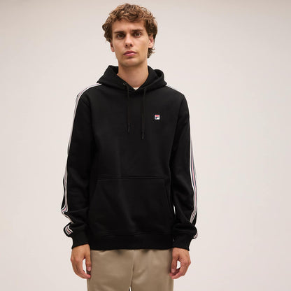 FILA Biella Regular Taped Hoodie // BLACK