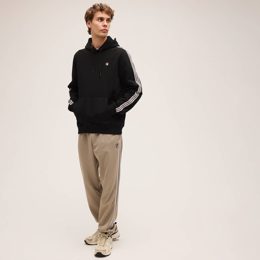 FILA Biella Regular Taped Hoodie // BLACK