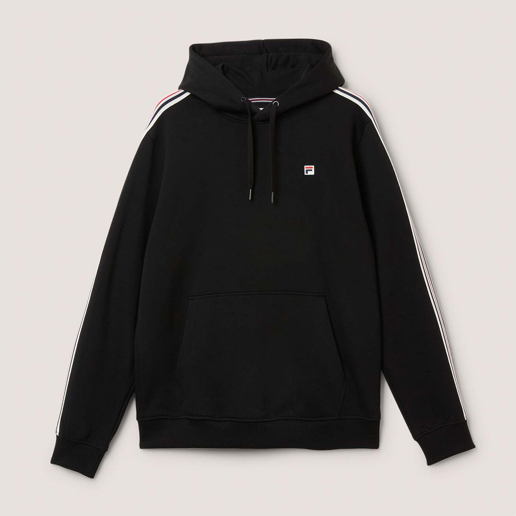 FILA Biella Regular Taped Hoodie // BLACK