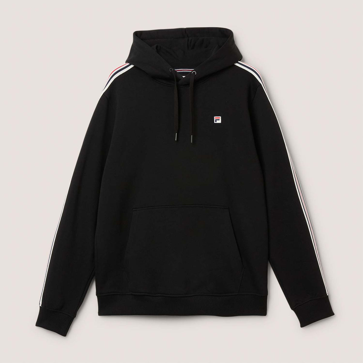 FILA Biella Regular Taped Hoodie // BLACK