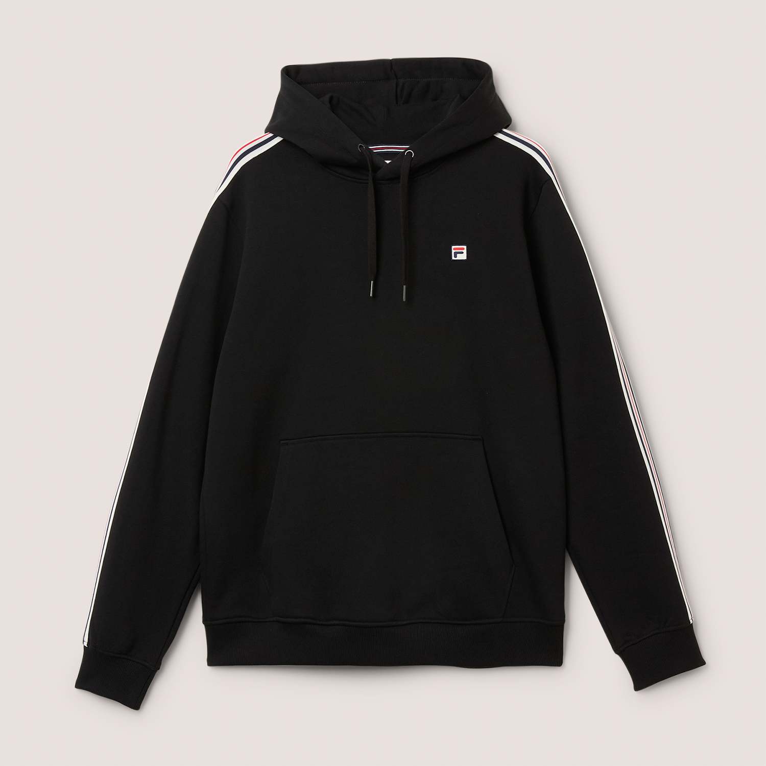 FILA Biella Regular Taped Hoodie // BLACK