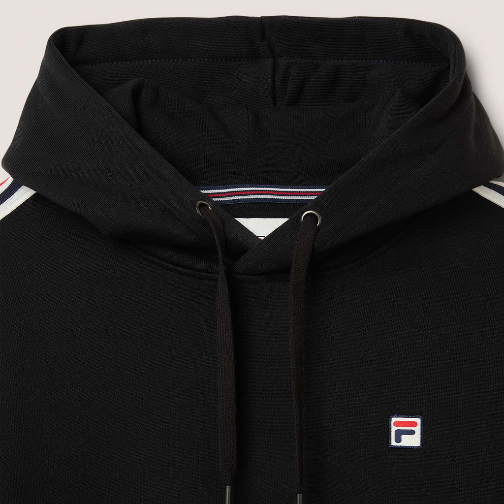 FILA Biella Regular Taped Hoodie // BLACK