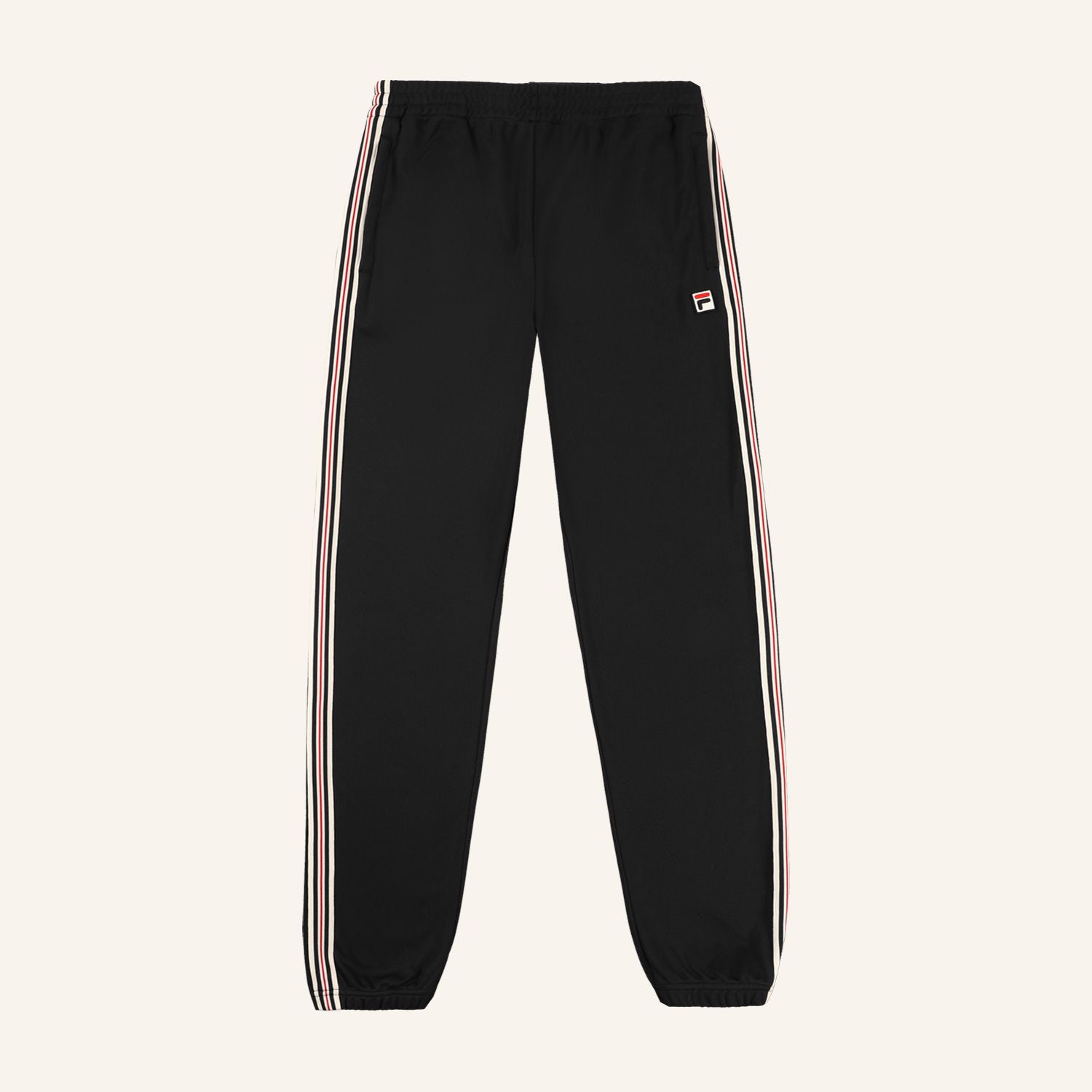 FILA Biella Regular taped Track Pants // BLACK