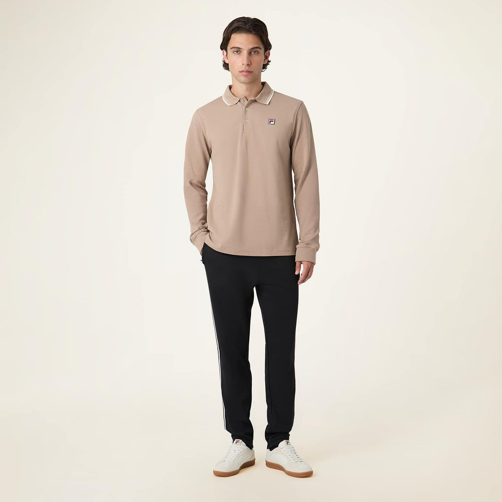 Fila Biella Reguar Taped Pique Track Pants // BLACK