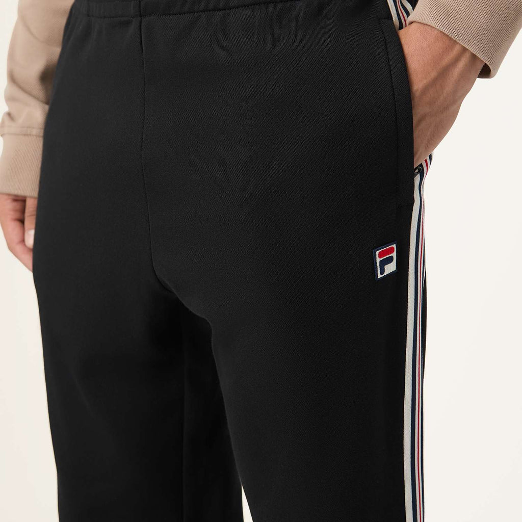 Fila Biella Reguar Taped Pique Track Pants // BLACK