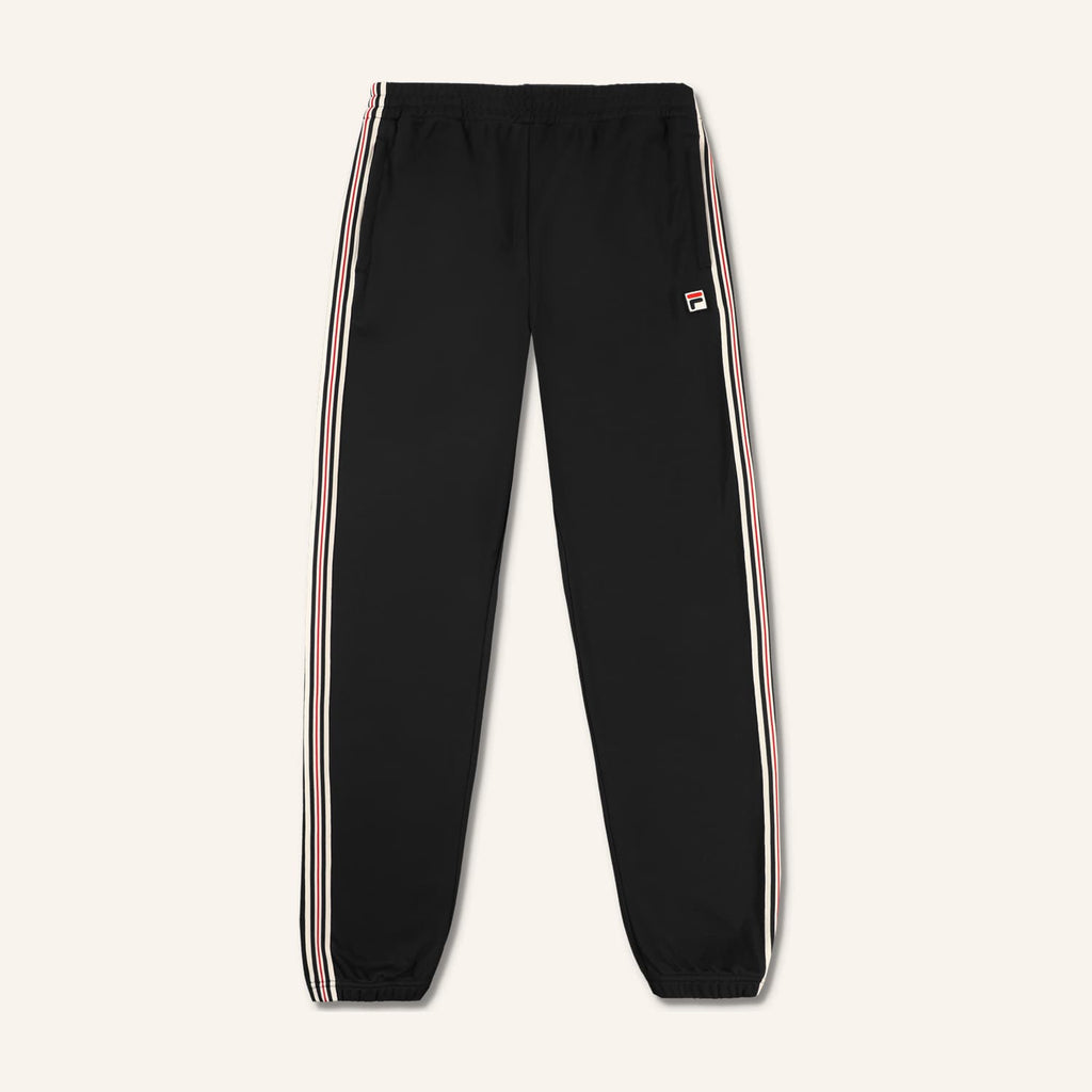 Fila Biella Reguar Taped Pique Track Pants // BLACK