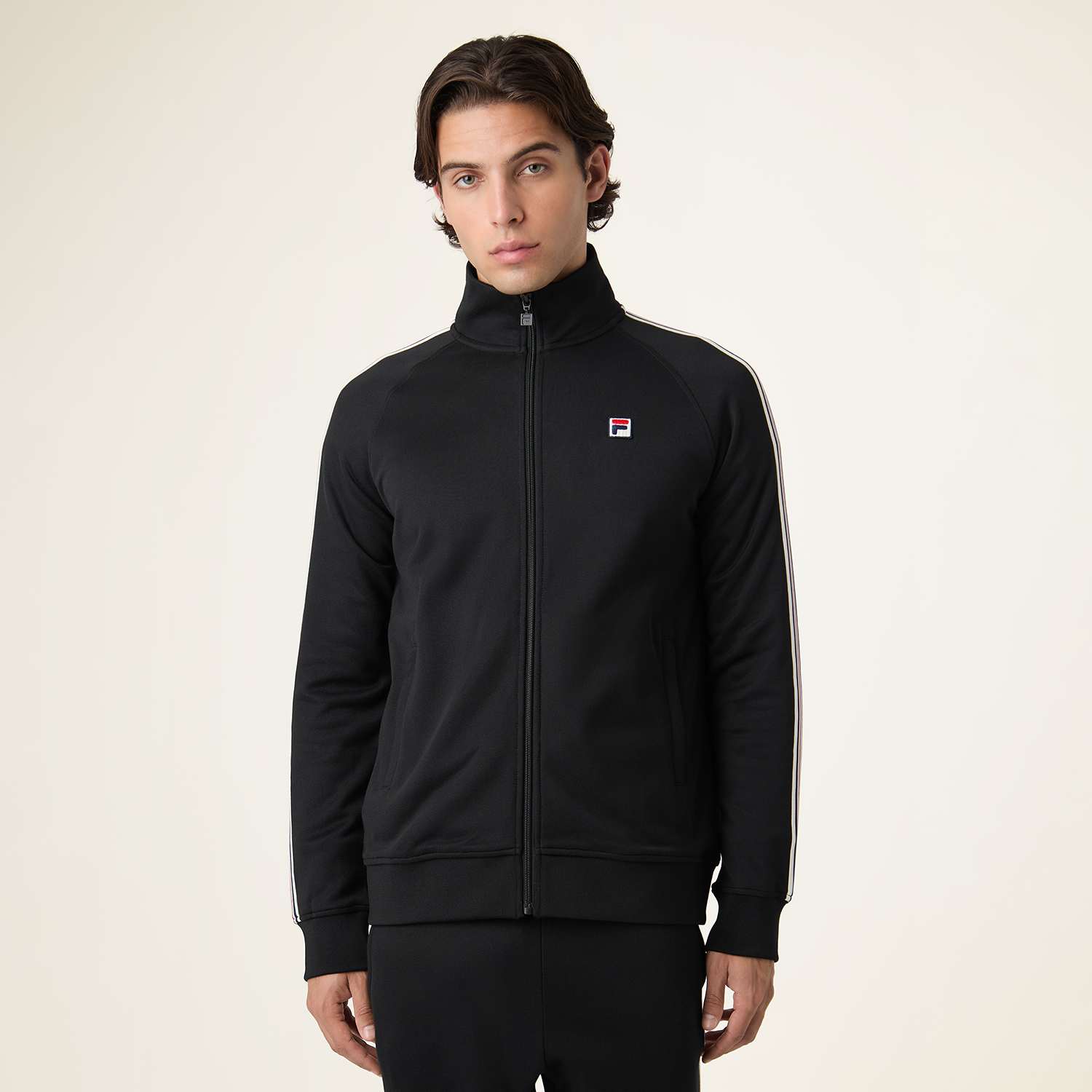 FILA Biella Regular taped Track Jacket // BLACK