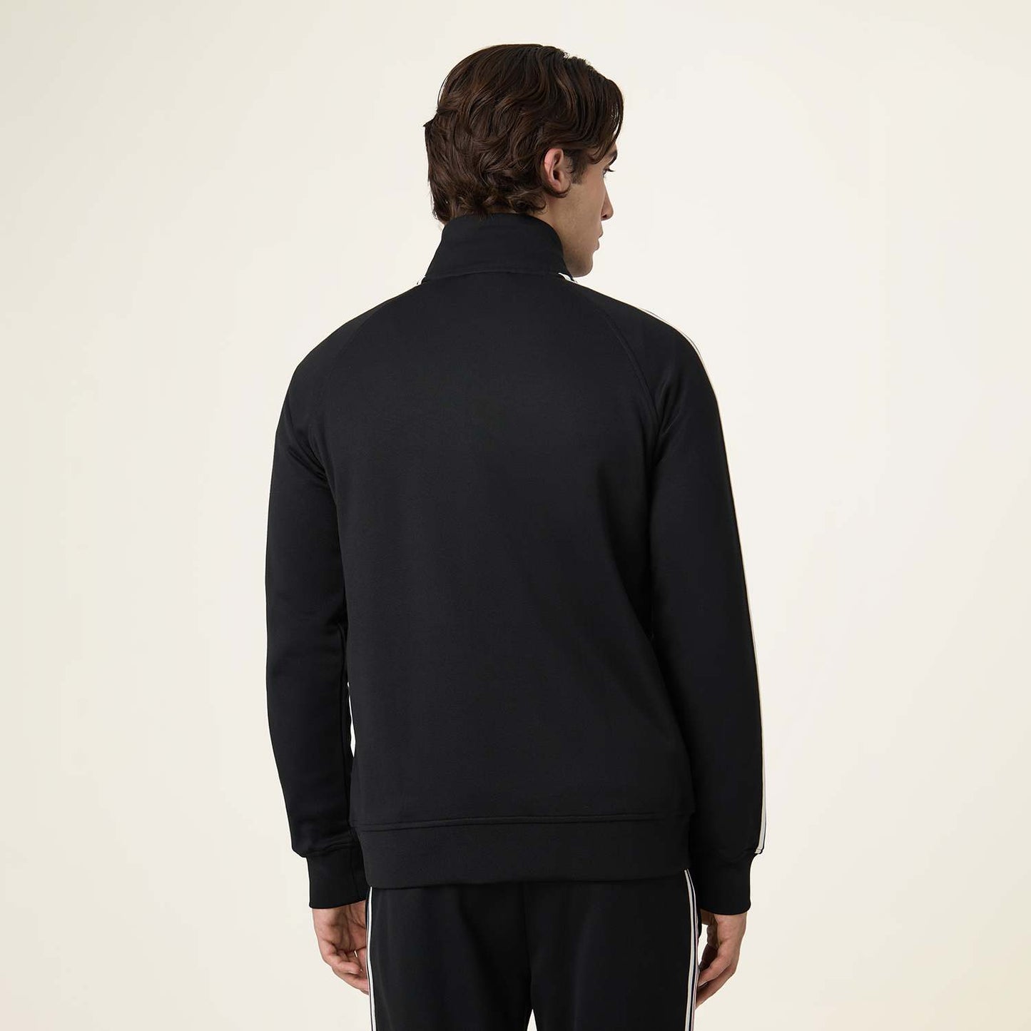 Fila Biella Regular Taped Pique Track Jacket // BLACK