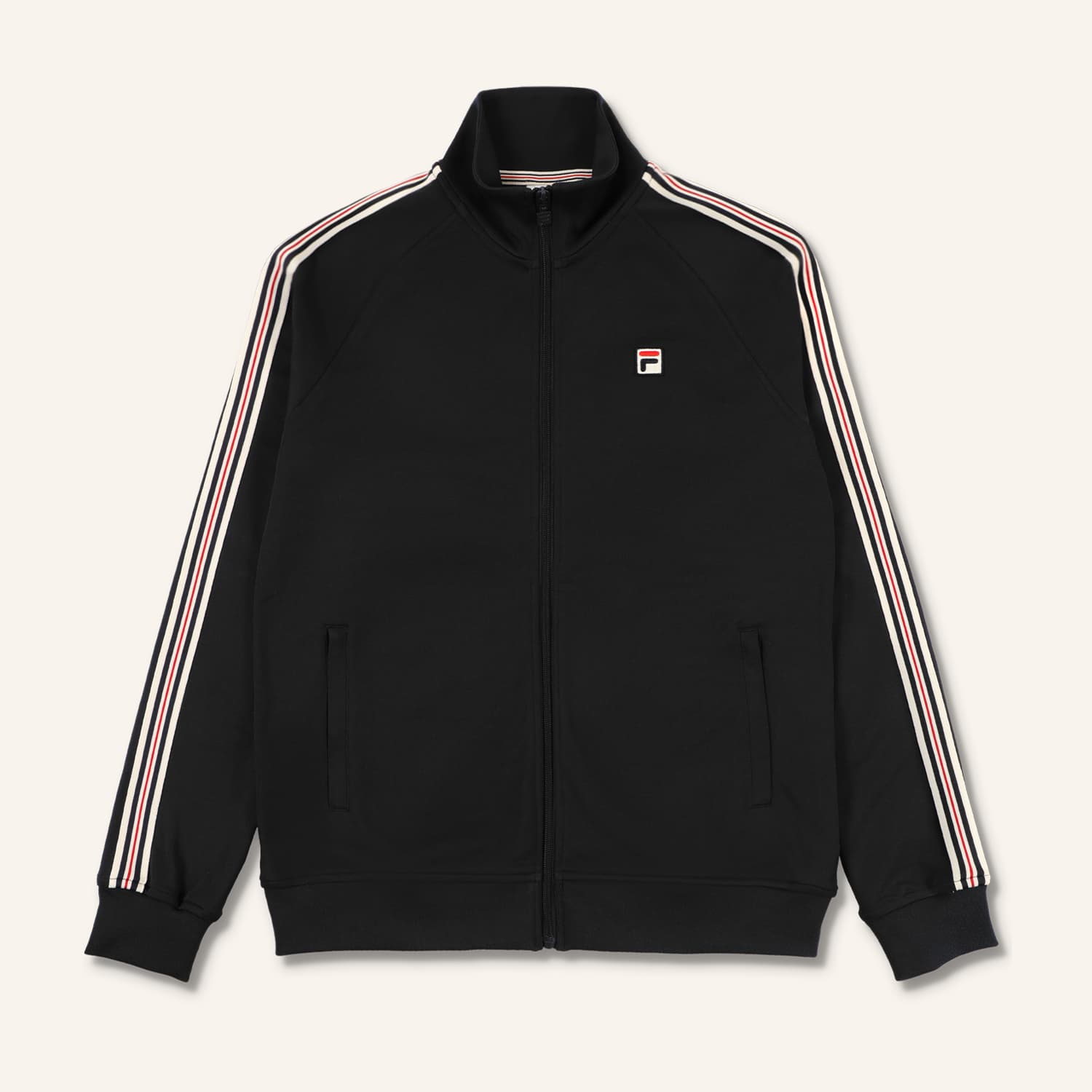 FILA Biella Regular taped Track Jacket // BLACK