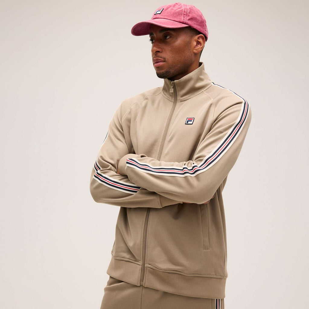 FILA Biella Regular taped Track Jacket // WEATHERED TEAK