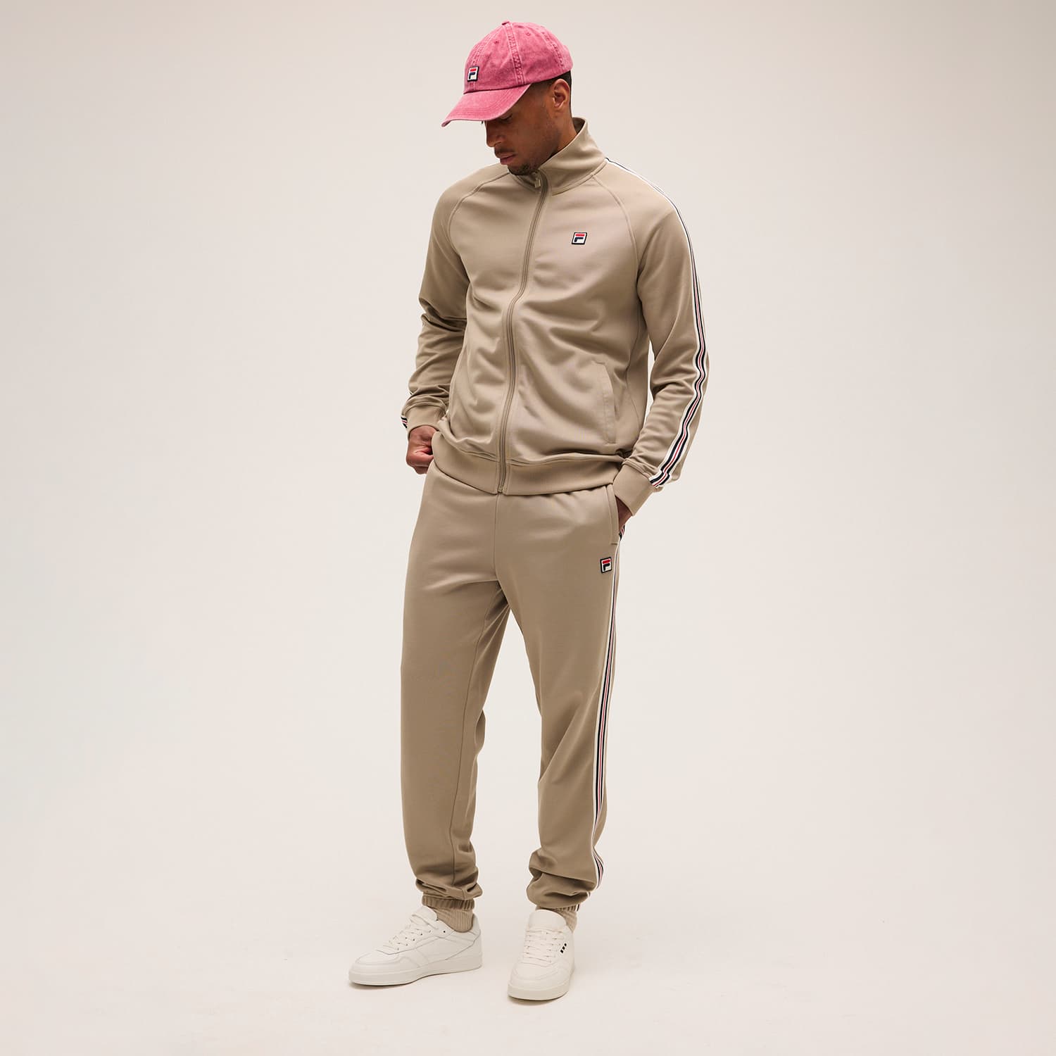 FILA Biella Regular taped Track Jacket // WEATHERED TEAK