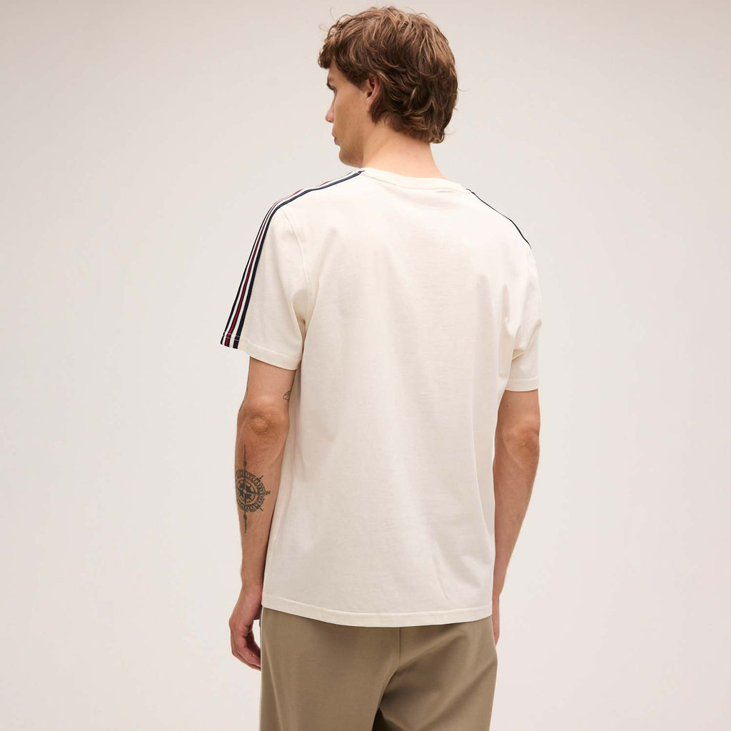 Fila BIELLA regular taped t-shirt // EGRET