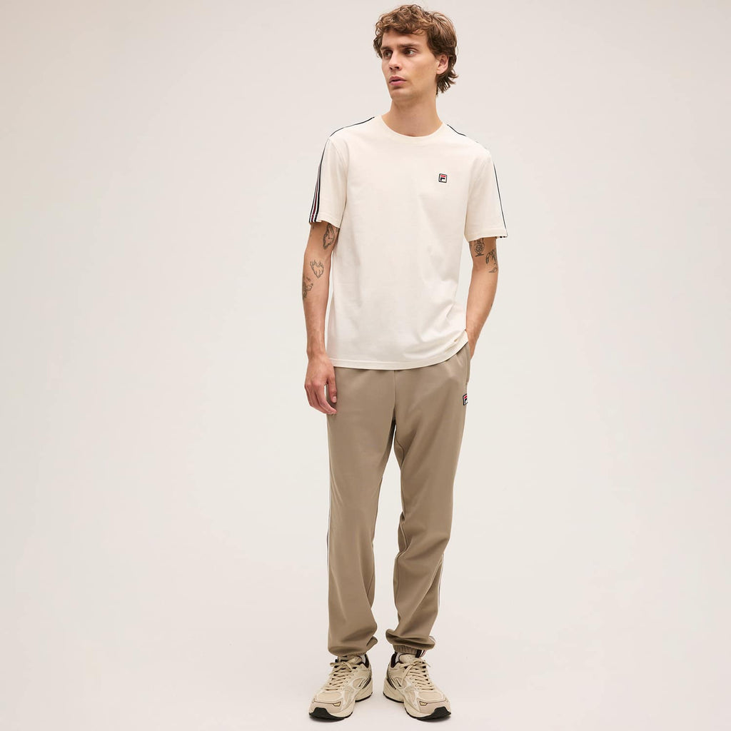 Fila BIELLA regular taped t-shirt // EGRET