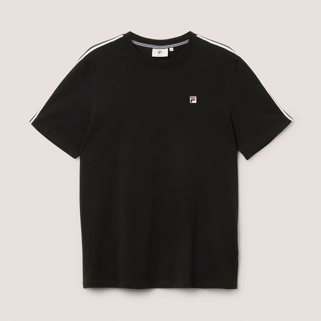Fila BIELLA regular taped t-shirt // BLACK