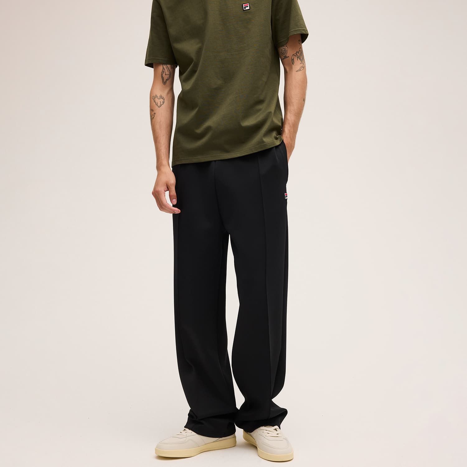 FILA Cavalese Regular Track Pants // BLACK