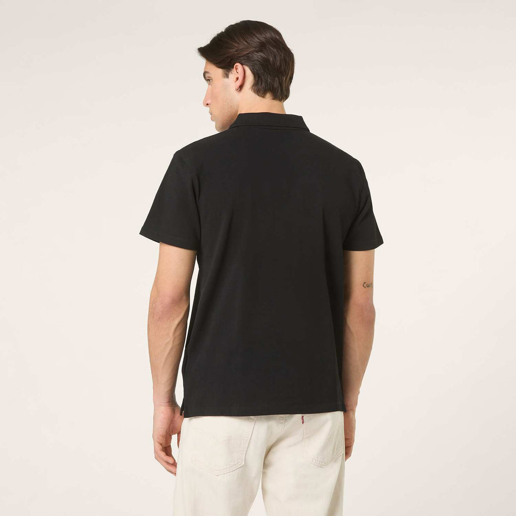 Fila Diecimo Regular Heritage Tape Polo Shirt // BLACK