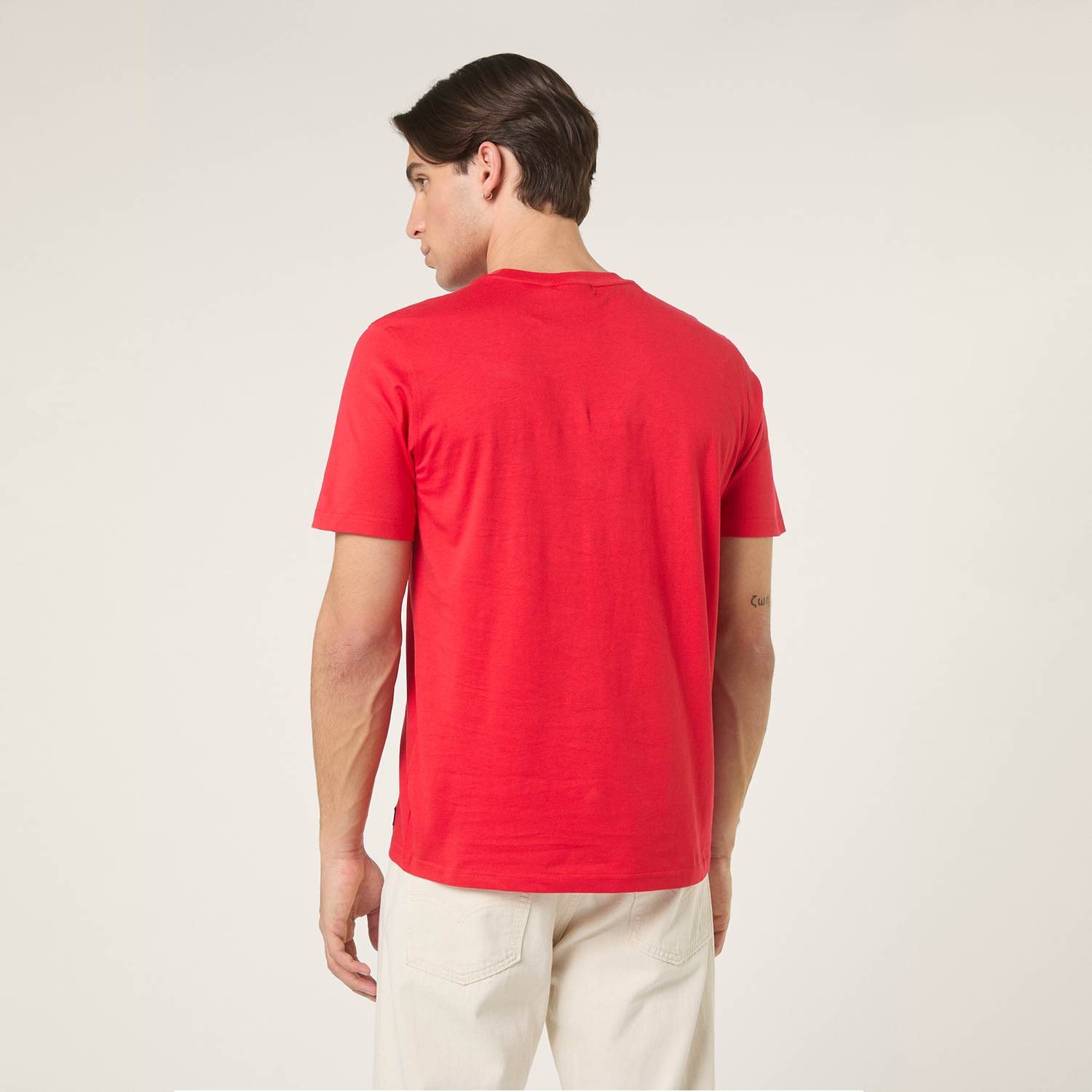 Fila Diecimo Regular Heritage Tape T-Shirt // RED