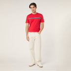 Fila Diecimo Regular Heritage Tape T-Shirt // RED