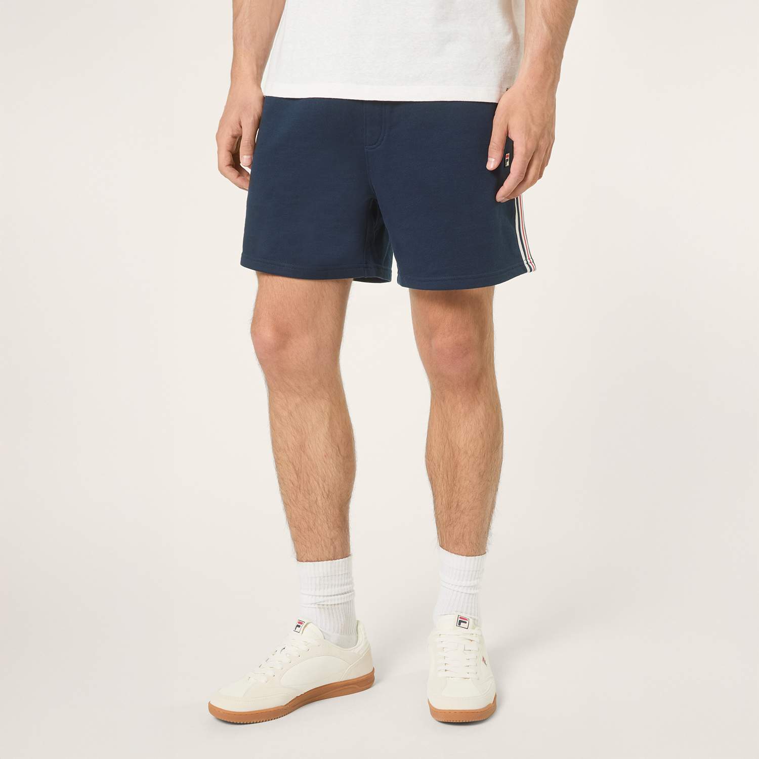 Fila Diecimo Regular Heritage Tape Sweat Shorts // BLACK IRIS