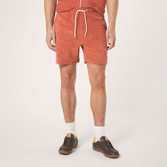 Fila Empoli Regular Towelling Shorts // ETRUSCAN RED