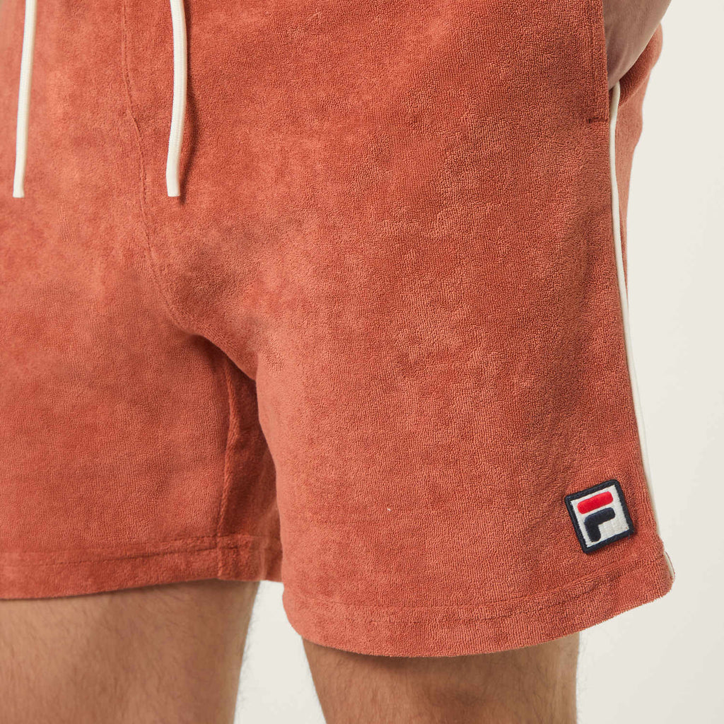 Fila Empoli Regular Towelling Shorts // ETRUSCAN RED