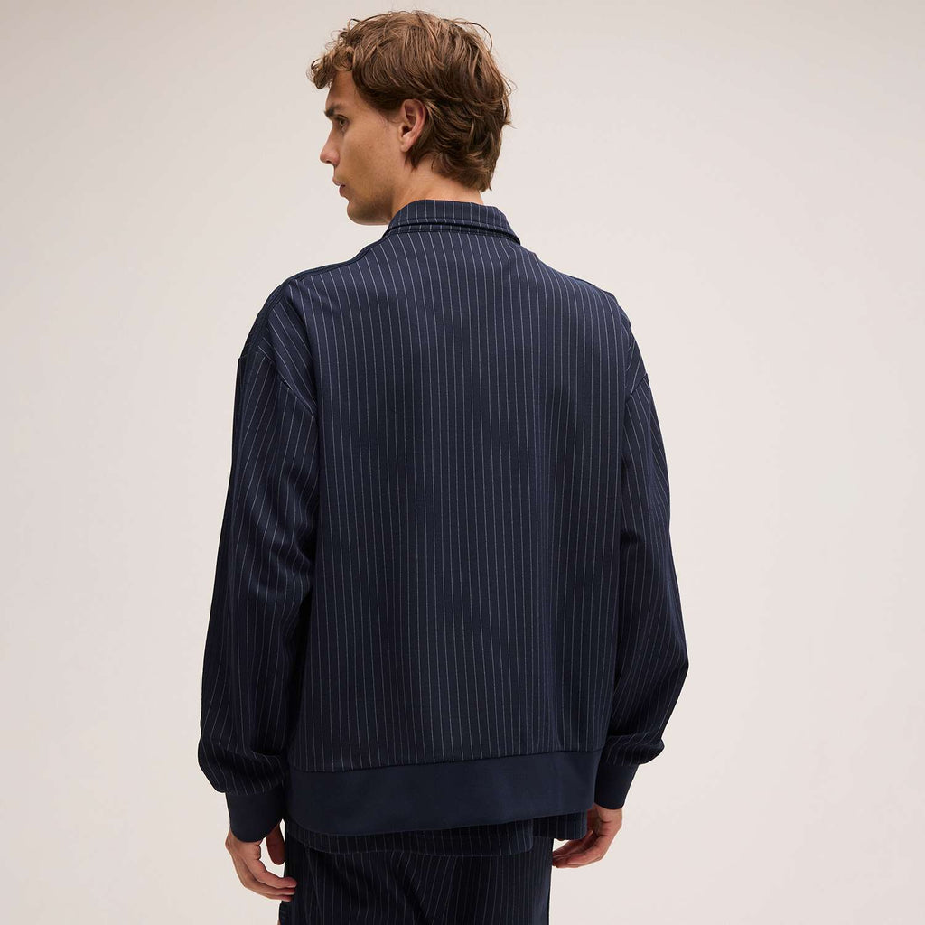 FILA Padola Regular Pinstripe Track Jacket // BLACK IRIS