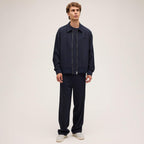 FILA Padola Regular Pinstripe Track Jacket // BLACK IRIS