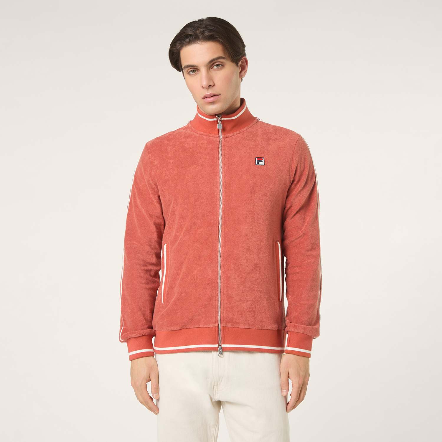 Fila TAVARNUZZE regular towelling track jacket // ETRUSCAN RED