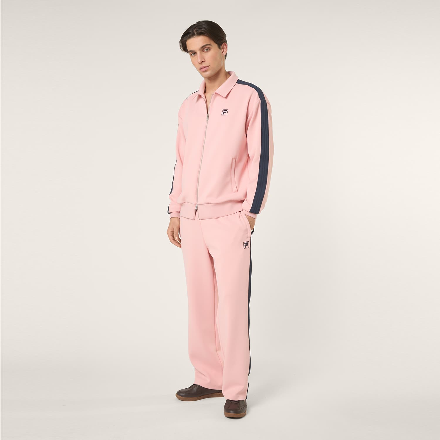 Fila Vaiano Relaxed Taped Track Jacket // ROSÉ