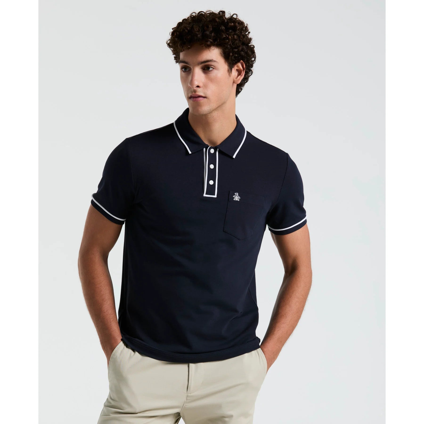 Penguin Earl Pique Polo OPKB0690 // DARK SAPPHIRE