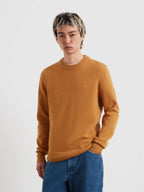 Farah Maidstone Lambswool Sweater // RUST