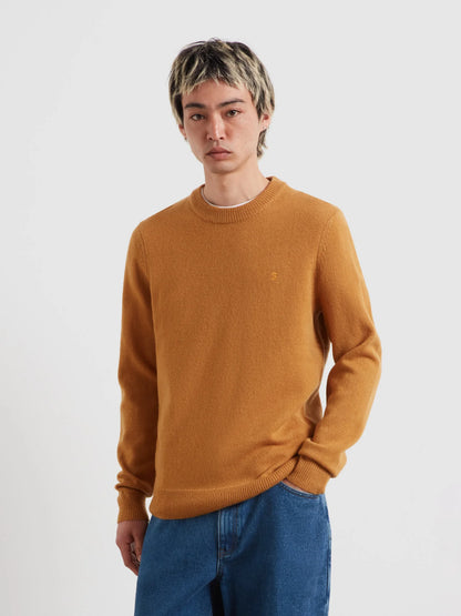 Farah Maidstone Lambswool Sweater // RUST