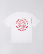 Edwin Music Channel T-Shirt // WHITE RED