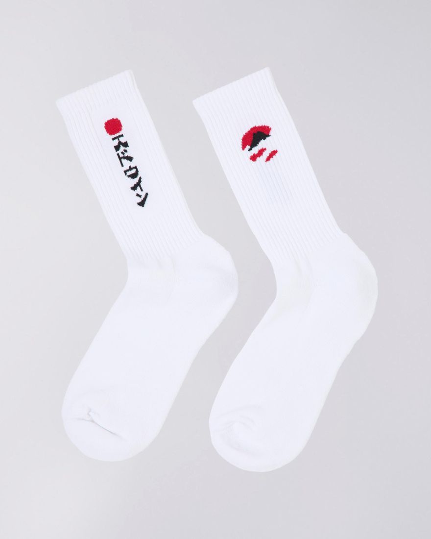 Edwin Kamifuji Socks // WHITE