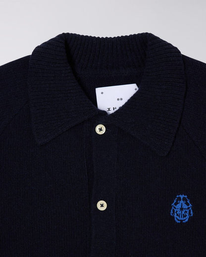 Edwin Mars Polo Cardigan // NAVY