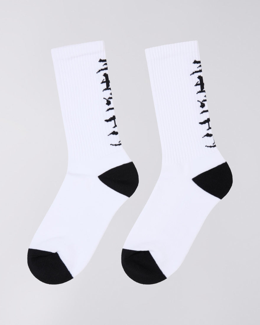 Edwin Gothic Socks // WHITE