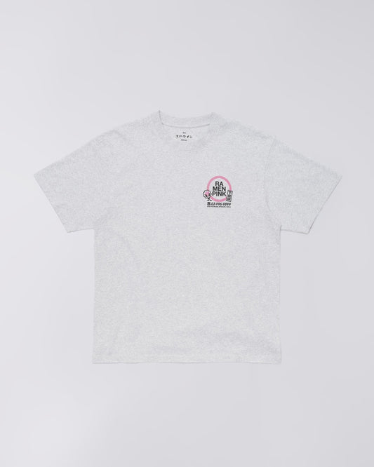 Edwin Ramen Pink T-Shirt // GREY MARL
