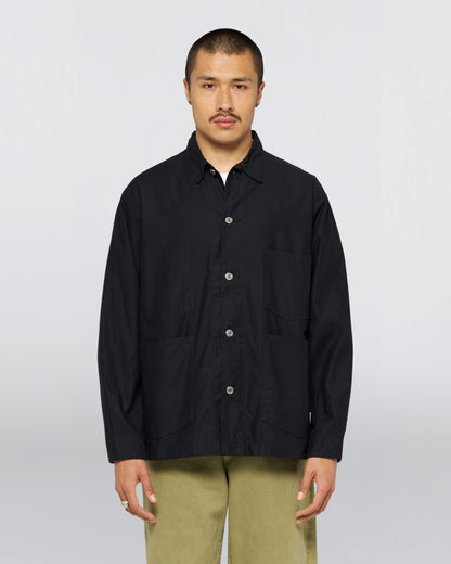 Edwin Coverall Overshirt // BLACK