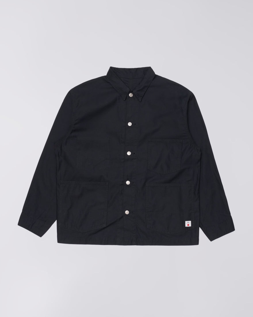Edwin Coverall Overshirt // BLACK
