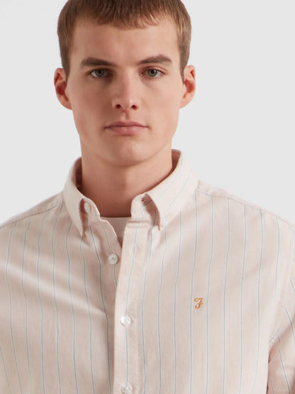 Farah Steen Striped Shirt // PINK