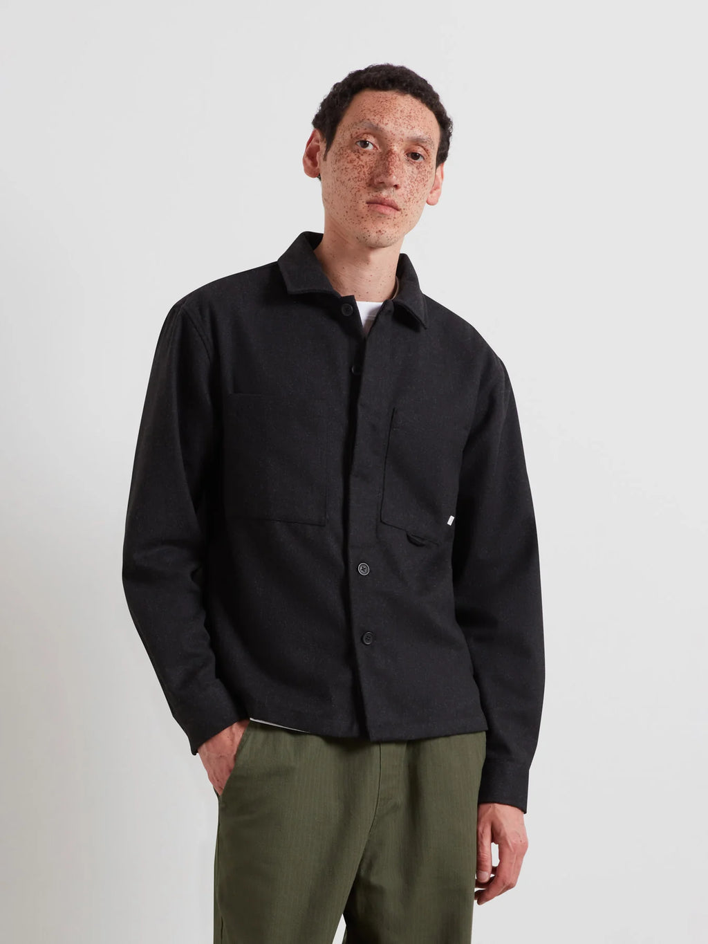 Farah Randall Overshirt // CHARCOAl-MARL