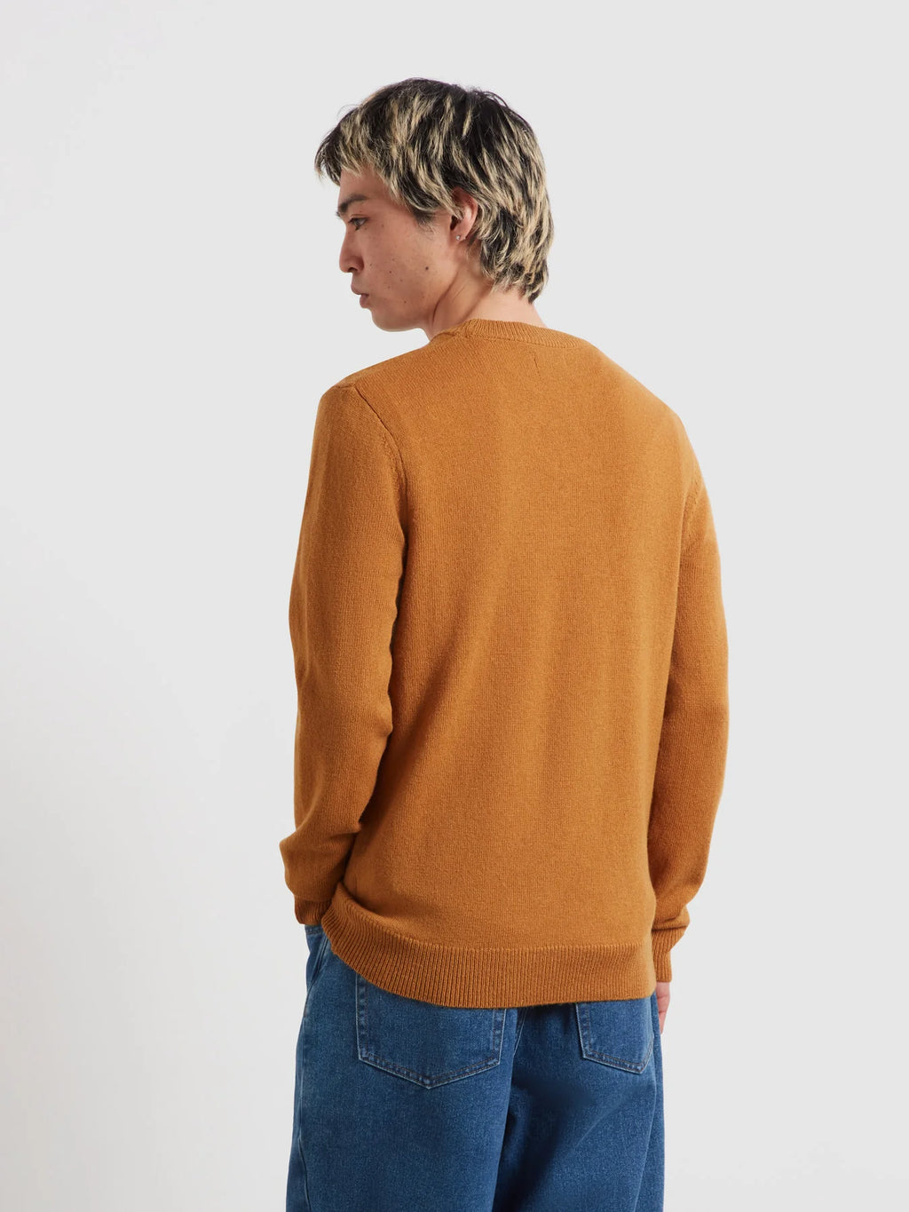 Farah Maidstone Lambswool Sweater // RUST