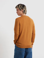 Farah Maidstone Lambswool Sweater // RUST